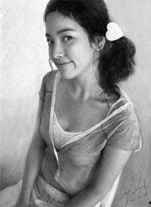 中国明星素描画